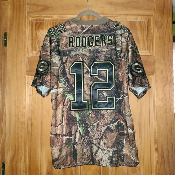 Nike NFL Green Bay Packers Aaron Rodgers #12 Camouflaged Football Jersey - Picture 2 of 4